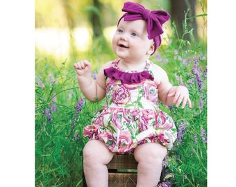 BABY Sommer Romper, Dress, Top & Bloomer PDF Sewing Pattern Newborn- 24 months