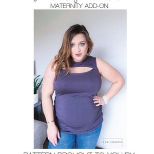 Adult Corinne Maternity Add-On Pattern PDF Sewing Pattern
