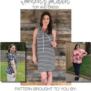 Women’s Jordan Top and Dress PDF Sewing Pattern