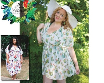 Resort Collection- Women’s Marisol Cover-Up & Dress PDF Sewing Pattern