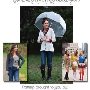 Cartamodello PDF per cardigan Clueless da donna