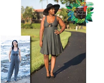 Resort Collection- Women’s Jade Peplum, Mini, Dress & Romper PDF Pattern