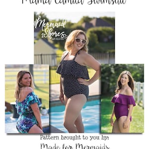 Mermaid Shores Collection- Mama Camila Swimsuit PDF Pattern instant download