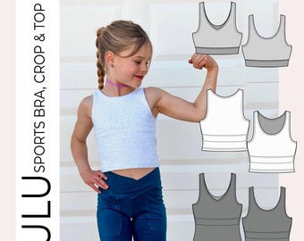 Barbelle Collection: Youth Lulu Sports Bra, Longline, Crop & Top