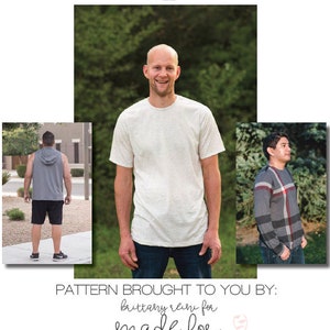Men’s Jordan Tee PDF Sewing Pattern