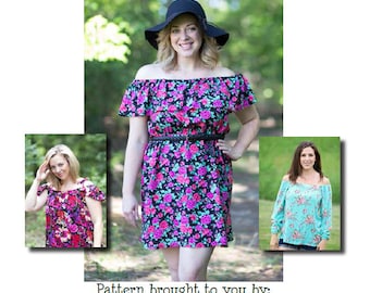 Mama Daphne Top, Dress & Maxi PDF Sewing Pattern Sizes