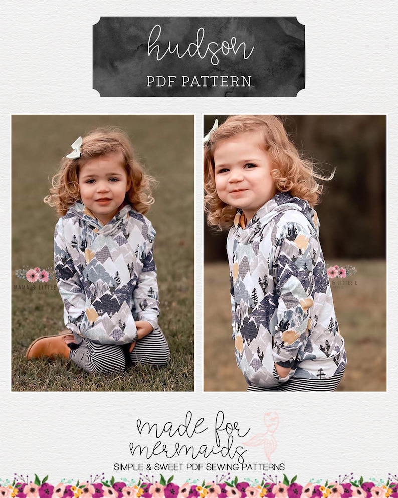 Hudson Hoodie PDF Sewing Pattern Sizes 1/2-14 image 10