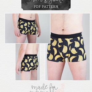 Lounge & Lace Collection-Adult Gable Boxer Brief PDF Sewing Pattern image 7