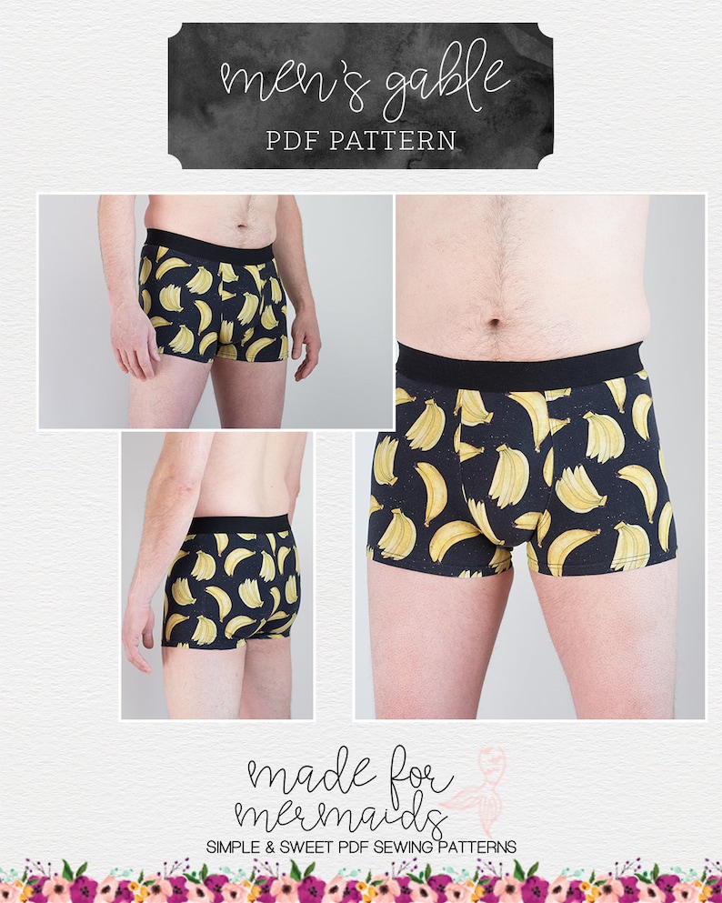Lounge & Lace Collection-Adult Gable Boxer Brief PDF Sewing Pattern image 7