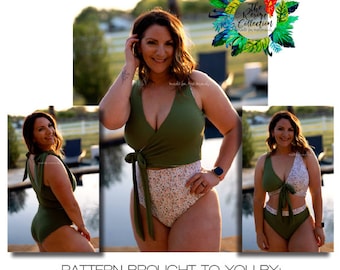 Resort Collection: Amalfi Reversible 3-Piece Swimsuit PDF Sewing Pattern