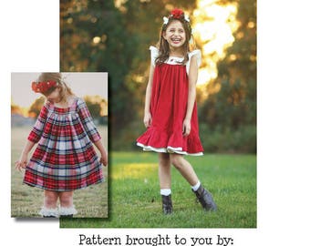 Dreamy Collection- Holly Top & Dress PDF Sewing Pattern 1/2- 14