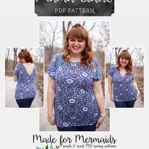 Women's Claire Two-way Dolman Top & Tunic PDF Sewing - Etsy