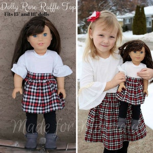 DOLLY Rose Ruffle Top PDF Sewing Pattern