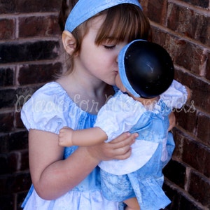 Cinderella Ball Gown DOLLY Dress 15&quot; or 18&quot; doll PDF Pattern instant download