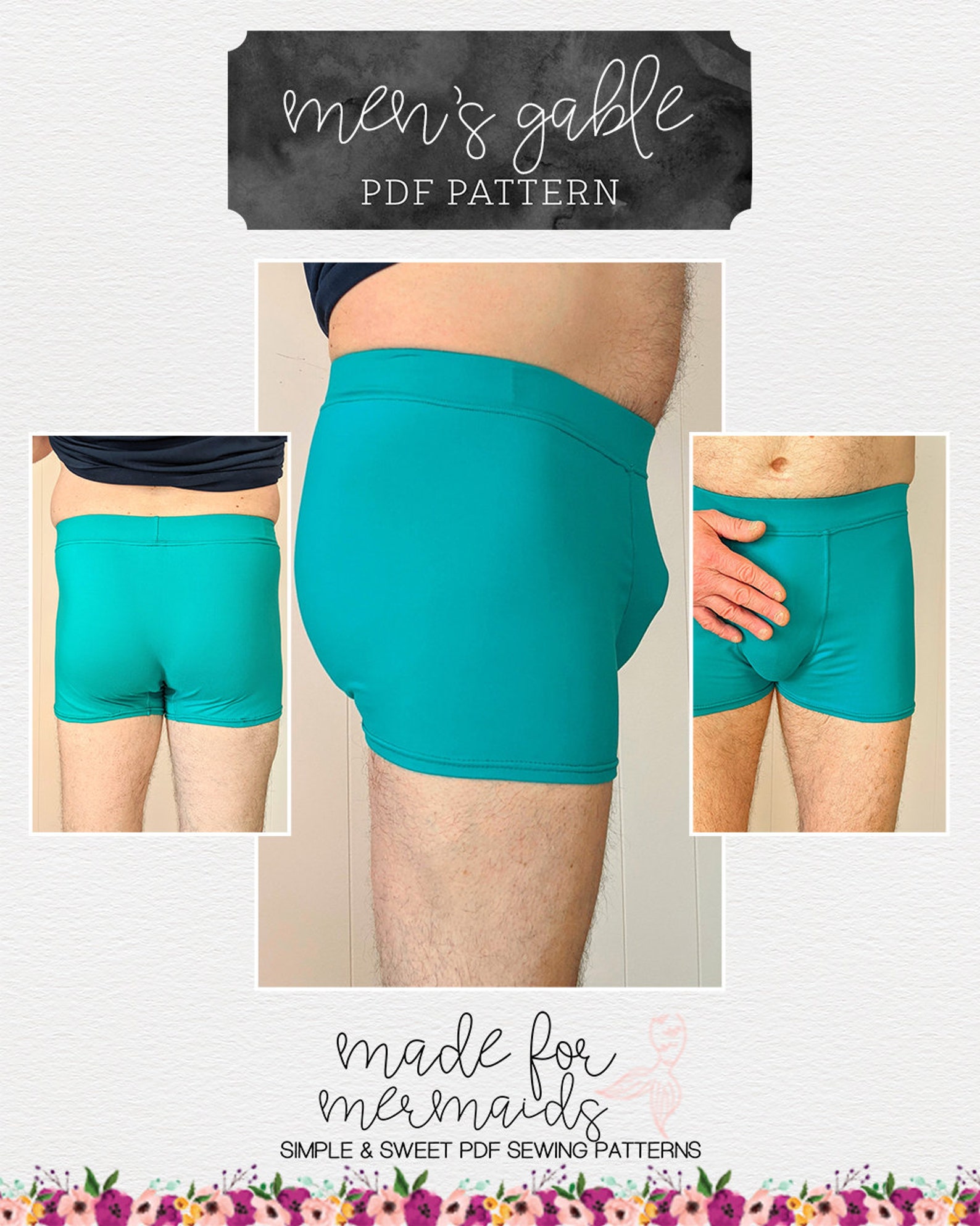 Lounge & Lace Collection-adult Gable Boxer Brief PDF Sewing - Etsy