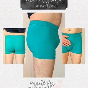 Lounge & Lace Collection-Adult Gable Boxer Brief PDF Sewing Pattern image 9