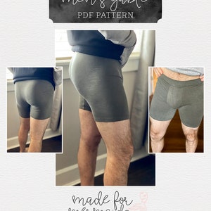 Lounge & Lace Collection-Adult Gable Boxer Brief PDF Sewing Pattern image 4