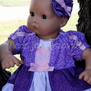 Rapunzel DOLLY Dress 15&quot; or 18&quot; doll PDF Pattern instant download