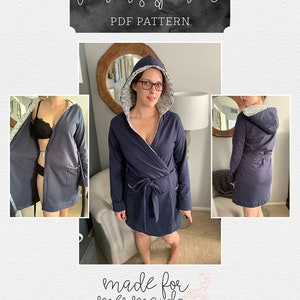 Lounge & Lace Collection- Women’s Spencer Robe PDF Sewing Pattern - Etsy