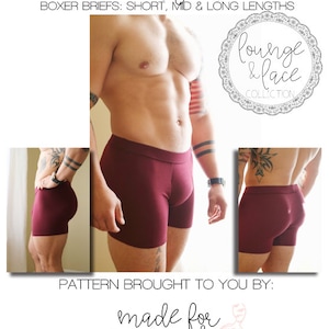 PATTERN Slip-on Briefs for Men, Sewing Pattern, Digital, Pattern PDF, Pack  Size S 2XL, Instant Download 