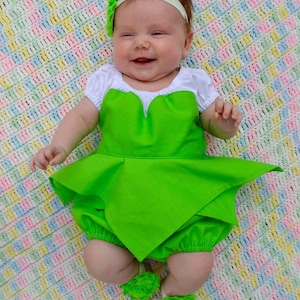 Baby Tinkerbell everyday princess PDF Pattern instant download newborn to 18-24 months