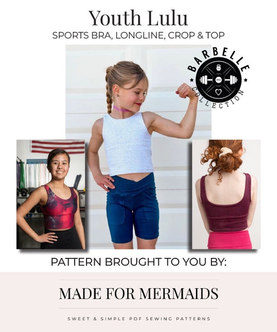 Barbelle Collection: Youth Lulu Sports Bra, Longline, Crop & Top 