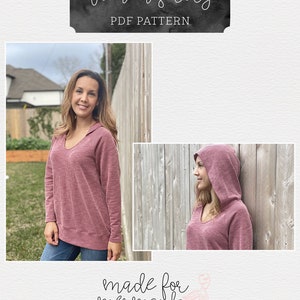 Lounge & Lace Collection Adult Rory Raglan PDF Sewing Pattern image 8