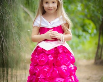 Sleeping Beauty Aurora Dress everyday princess PDF Pattern instant download 6mnth-8years