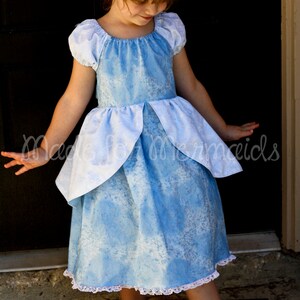 Cinderella Ball Gown Dress everyday princess PDF Pattern instant download 6mnth-8years image 3