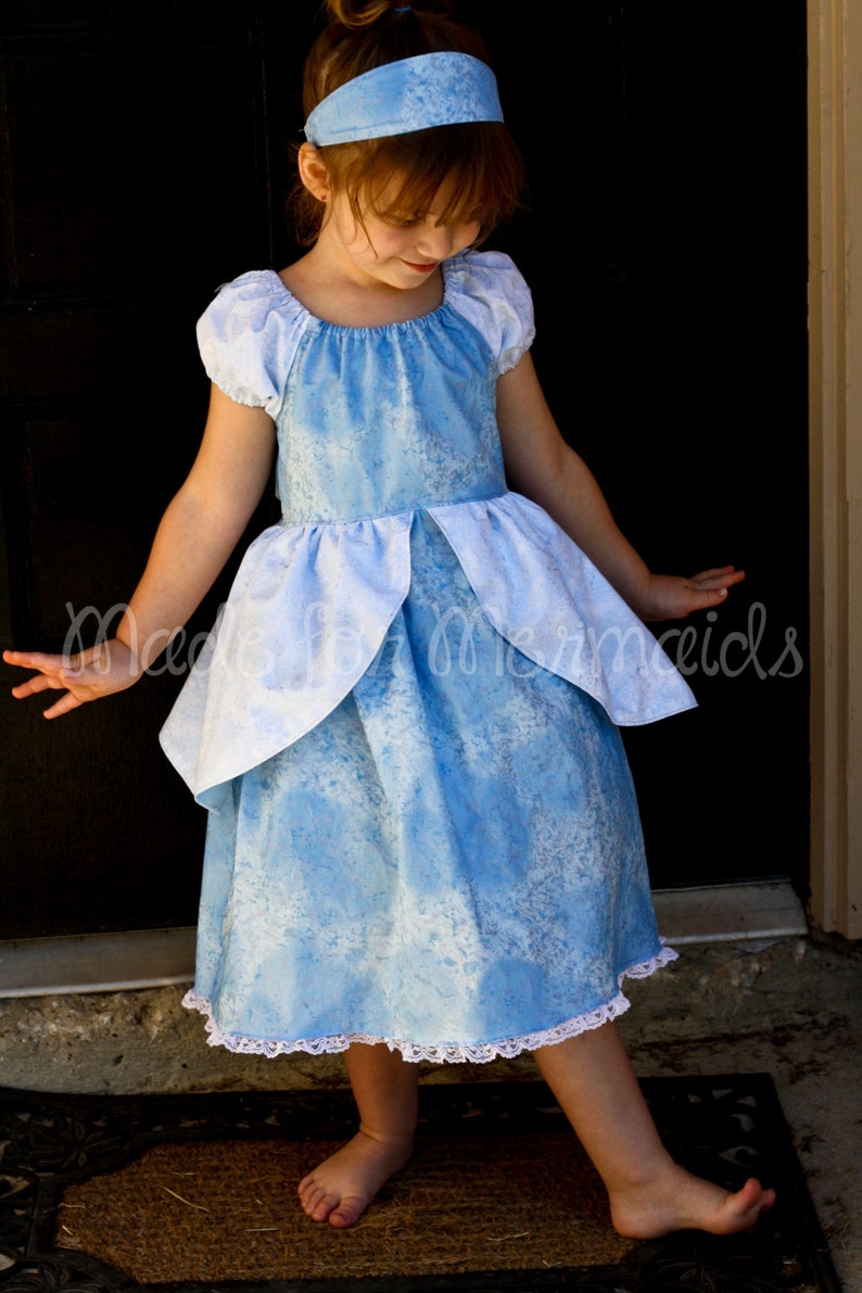 Cinderella Ball Gown Dress everyday princess PDF Pattern instant download 6mnth-8years image 3