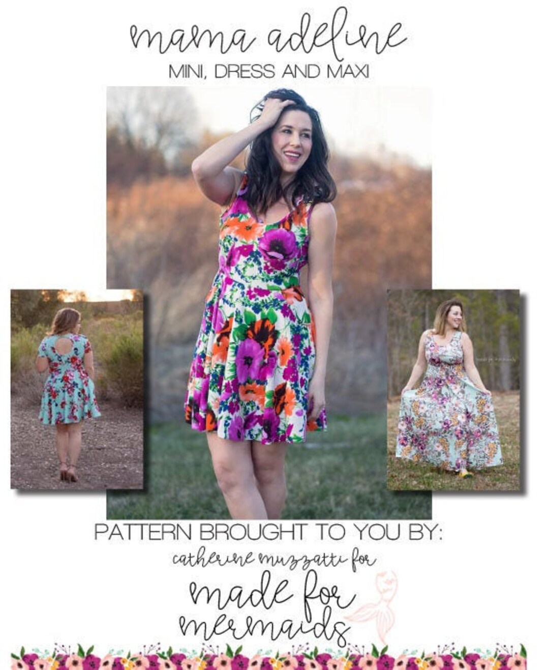 Womens Adeline Mini Dress & Maxi PDF Sewing Pattern - Etsy