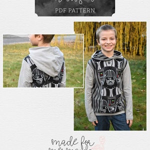 Hudson Hoodie PDF Sewing Pattern Sizes 1/2-14 image 9