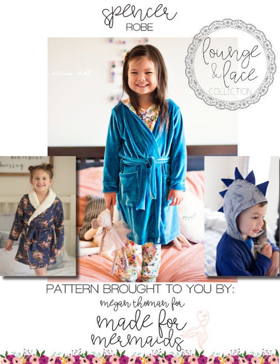 Lounge & Lace Collection Spencer Robe PDF Sewing Pattern | Etsy