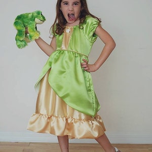 Tiana Dress everyday princess PDF Pattern instant download 6mnth-8years princess and the frog