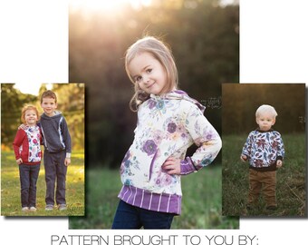 Hudson Hoodie PDF naaipatroon maten 1/2-14