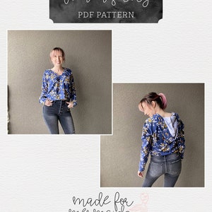 Lounge & Lace Collection Adult Rory Raglan PDF Sewing Pattern image 7