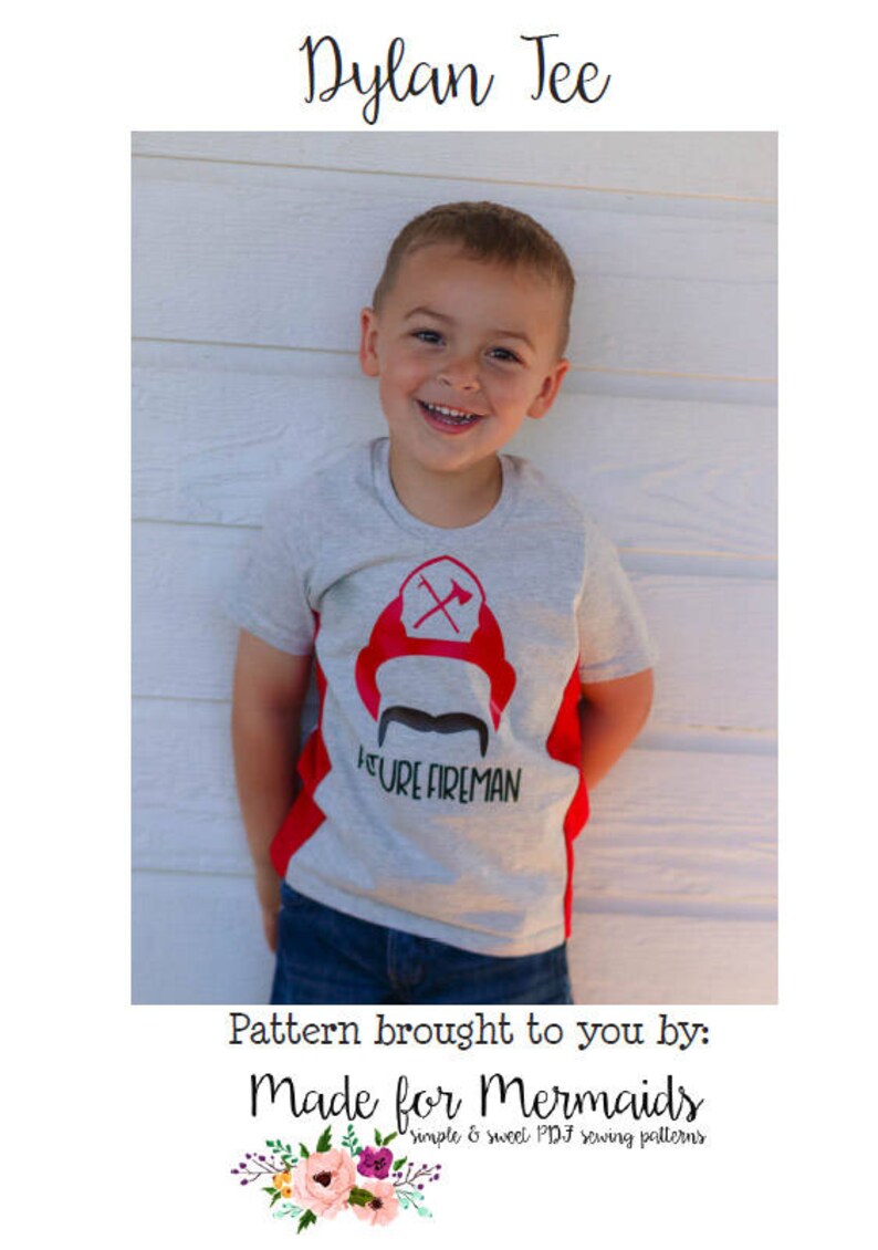 Dylan Tee PDF Pattern Instant Download Sizes 1/2-8 - Etsy
