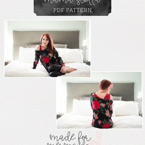Lounge & Lace Collection: Womens Stella Sweater Top and Tunic PDF Sewing Pattern image 8