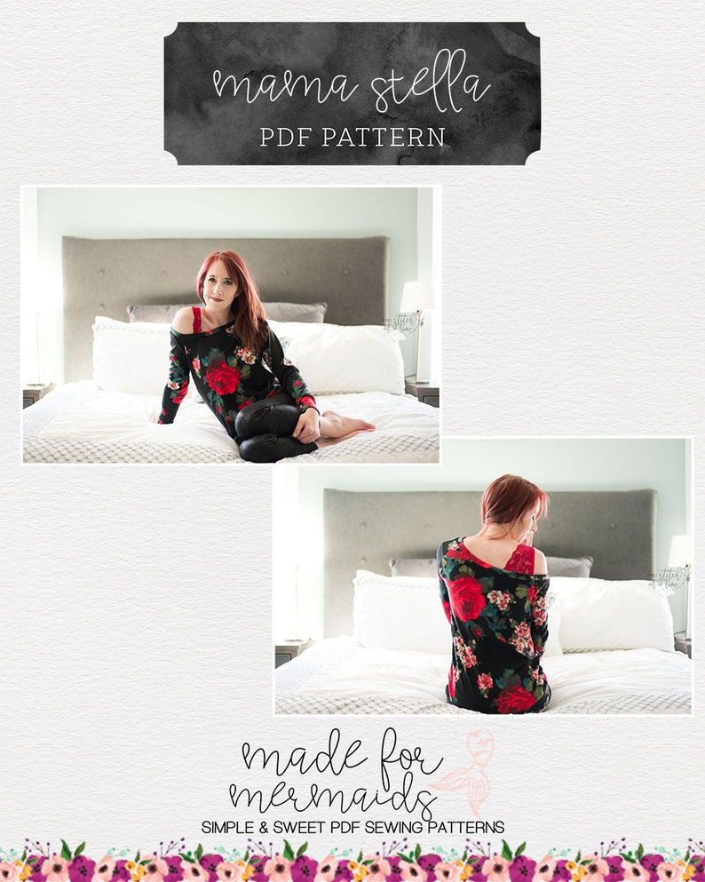 Lounge & Lace Collection: Womens Stella Sweater Top and Tunic PDF Sewing Pattern image 8
