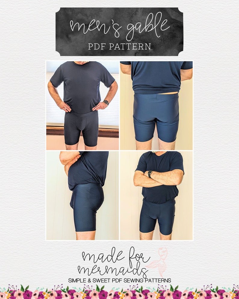Lounge & Lace Collection-Adult Gable Boxer Brief PDF Sewing Pattern image 6