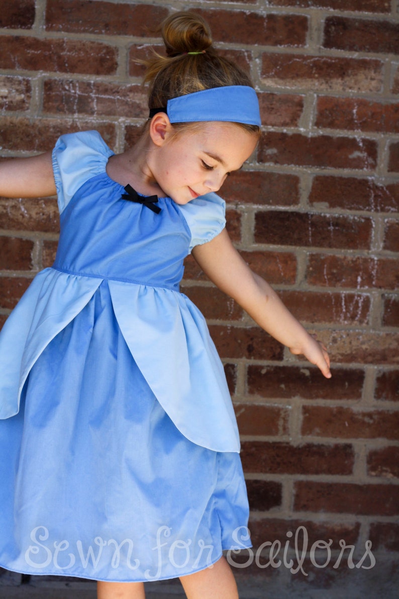 Cinderella Ball Gown Dress everyday princess PDF Pattern instant download 6mnth-8years image 2