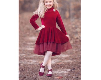 Dreamy Collection-Youth Noelle Peplum & Dress PDF Sewing Pattern 1/2- 14