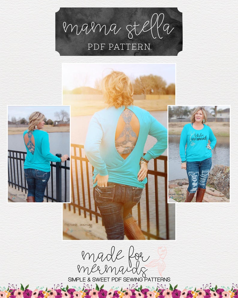 Lounge & Lace Collection: Womens Stella Sweater Top and Tunic PDF Sewing Pattern image 6