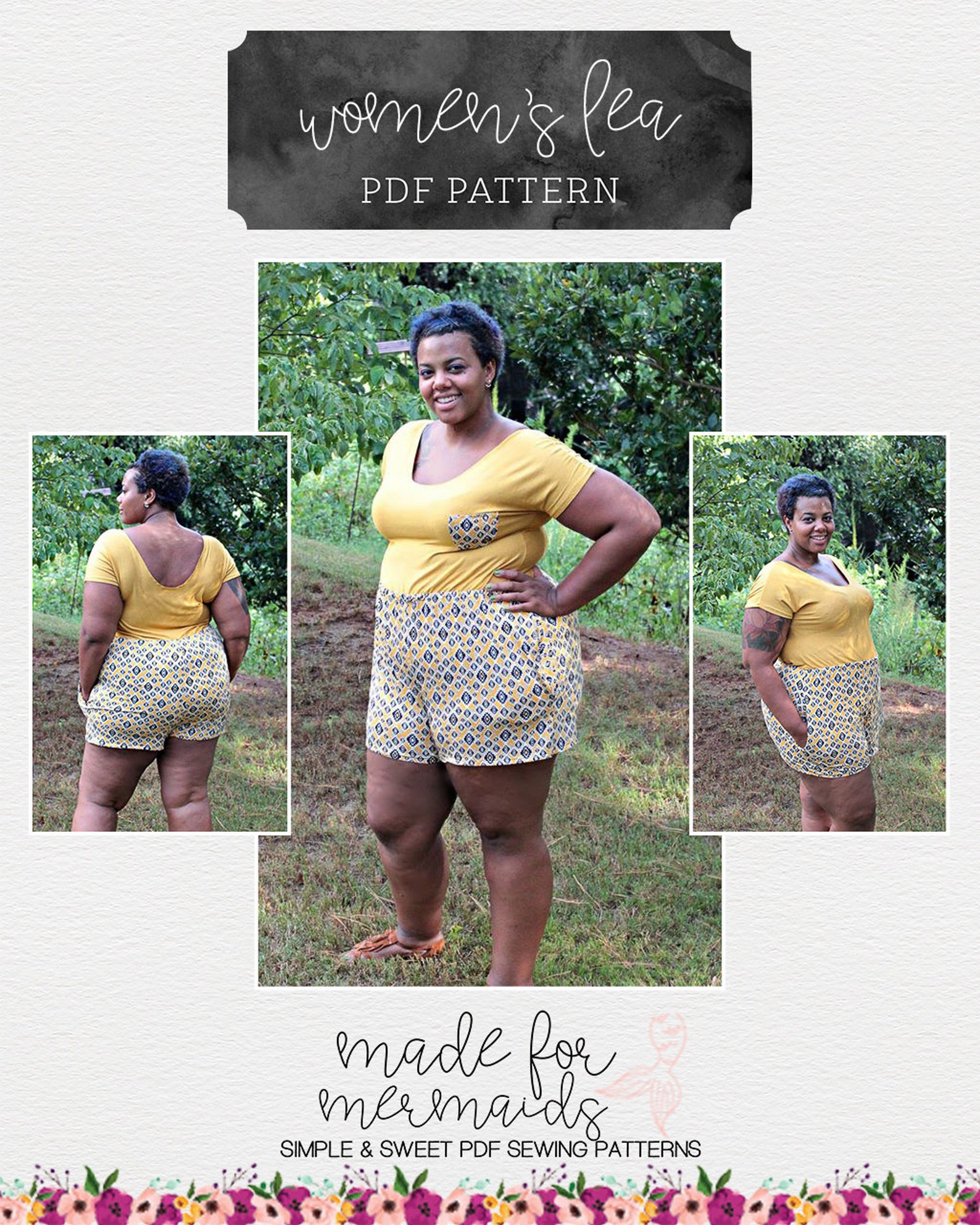 Women's Lea Tunic, Dress & Romper PDF Sewing Pattern Sizes - Etsy