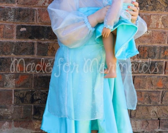 Elsa Frozen DOLLY Dress 15" or 18" doll PDF Pattern instant download
