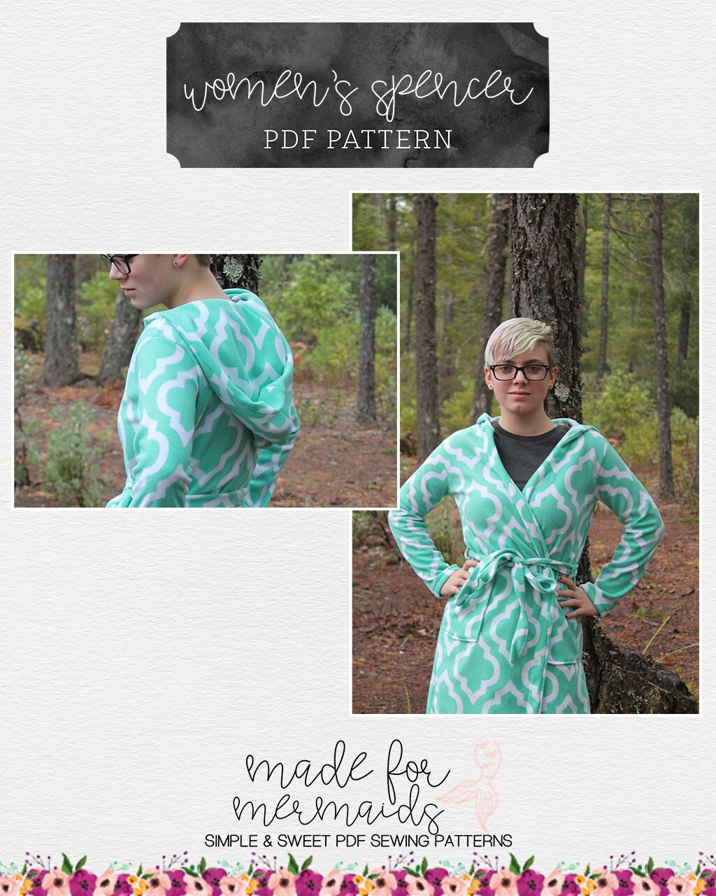 Free Lounge Robe Pattern Lounge & Lace Collection- Women’s Spencer Robe PDF Sewing Pattern - Etsy