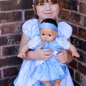 Cinderella Ball Gown DOLLY Dress 15&quot; or 18&quot; doll PDF Pattern instant download