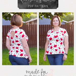 Adult Nora Swing Top Mini & Dress PDF Sewing Pattern - Etsy
