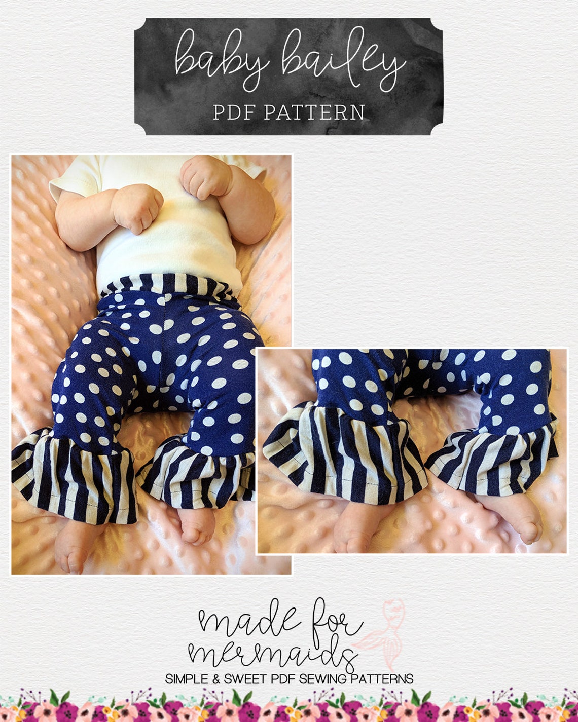 Baby Bailey Bell Bottoms Pattern Etsy