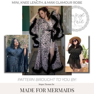 Lounge + Lace Collection: Marilyn MonRobe Mini, Knee Length, and Maxi Glamour Robe